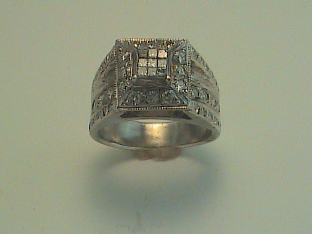 Ladies Sterling Silver Diamond Ring